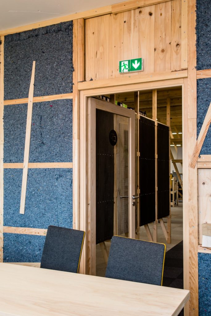 Abibois 2019 - bureaux Au Cœur du Bois - mur acoustique