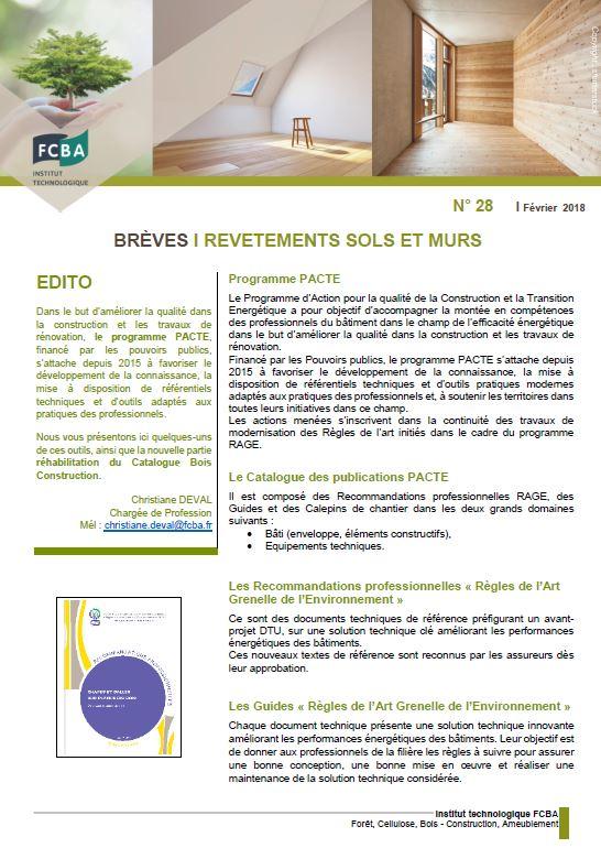 Fcba Breves 28 Revetements Sols Murs