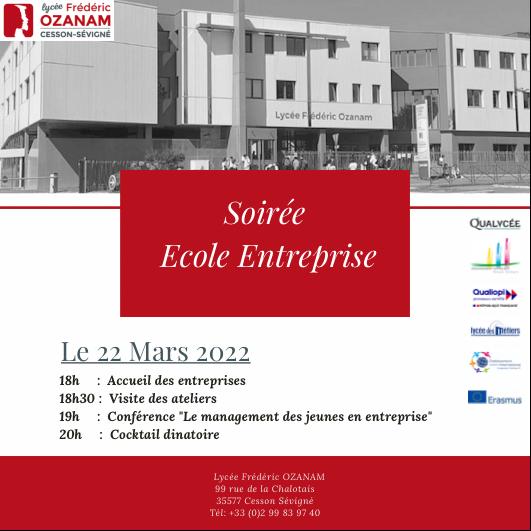 Soirée Ecole Entreprise