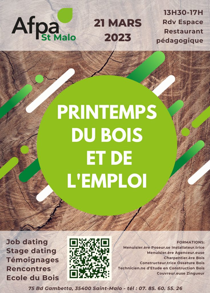 Affiche Printemps Du Bois Et De L'emploi (210 297 Mm) (2)