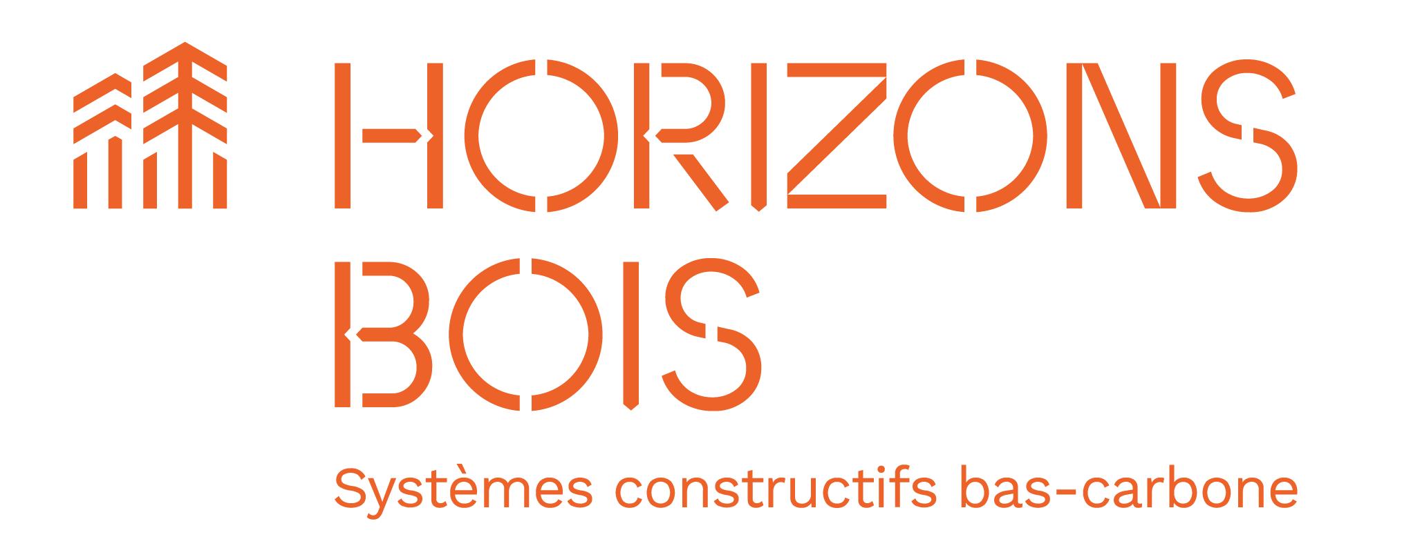 Logo Orange Horizons Bois + Baseline Compact 02