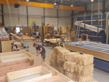 #echopaille #atelierprefabrication #construireenpaille #construisonsdifferemment